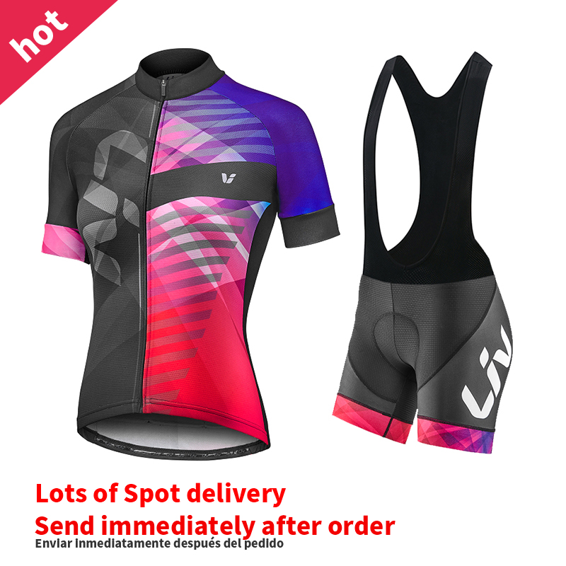 Cycling Gear Girls - Liv-conjunto de shorts de ciclismo e