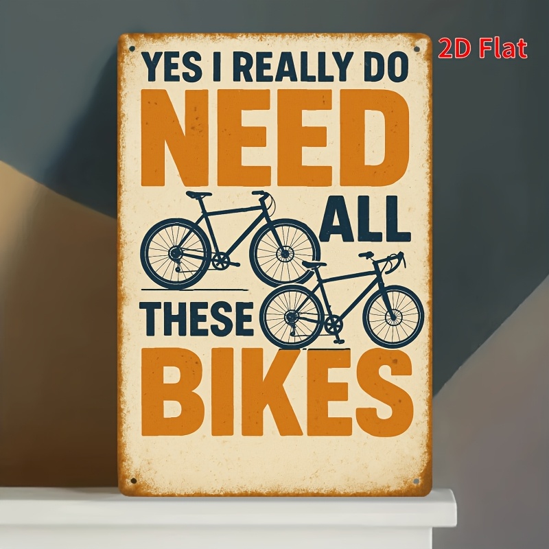 Vintage Cycling Gear - Placa de Metal Vintage com Tema