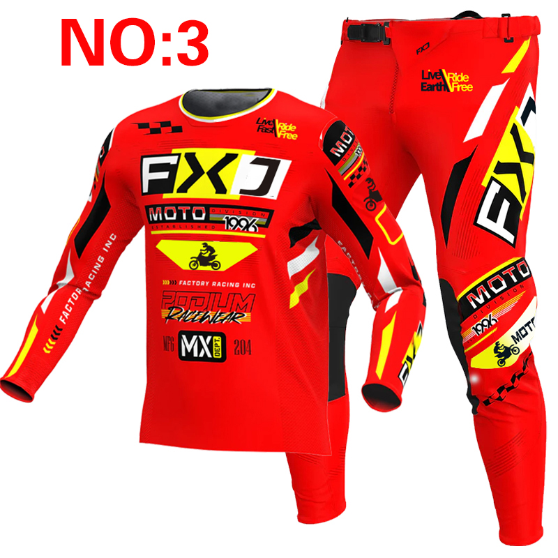 Novo fxj amarelo enduro motocr - Cycling Gear Pants avaliação e preço