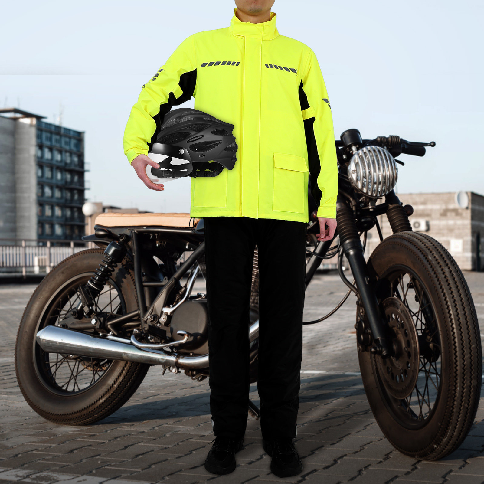 Conjunto de Roupa de Chuva par - Cycling Gear Pants avaliação e preço