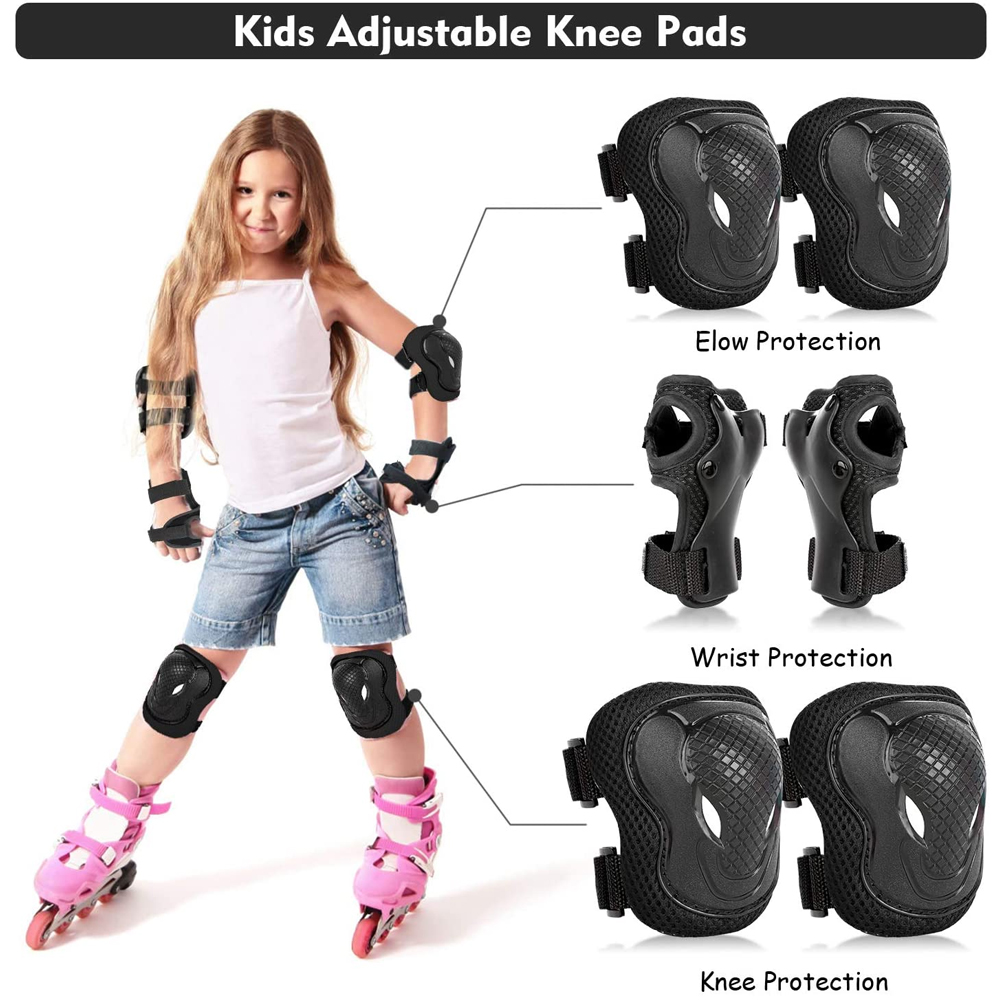6 pçs crianças joelheiras coto - Cycling Safety Gear For Kids avaliação e preço