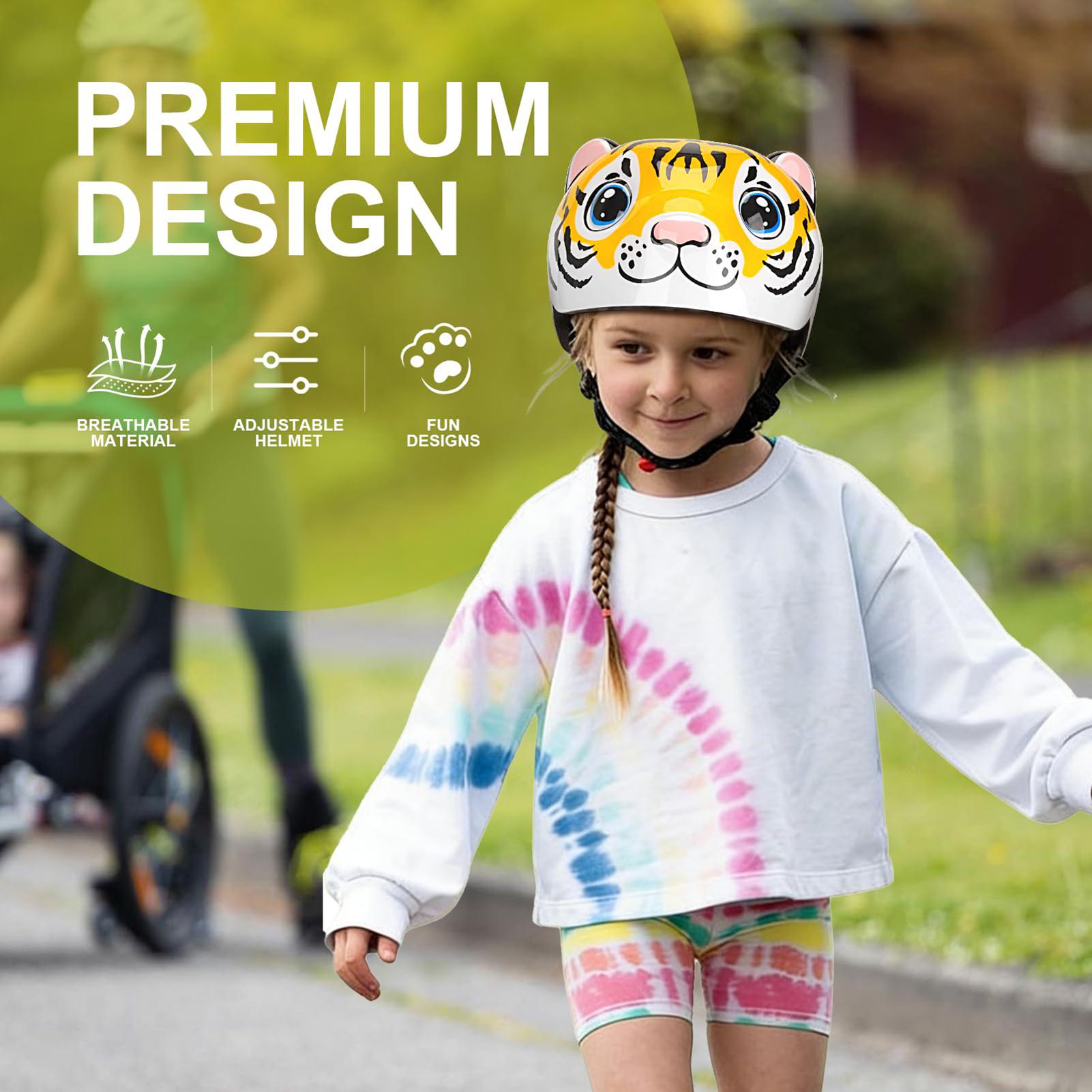 Capacete infantil com padrão d - Cycling Safety Gear For Kids avaliação e preço
