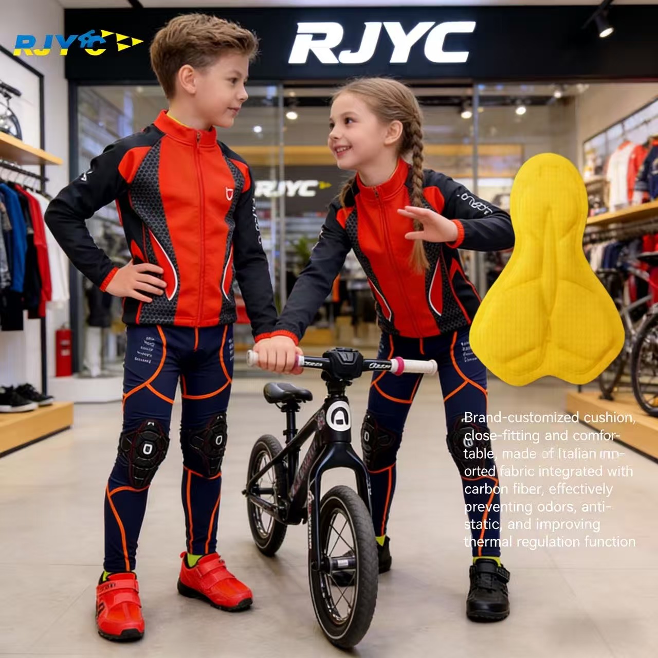 Roupa de Ciclismo Infantil Rjy - Cycling Gear Girls avaliação e preço