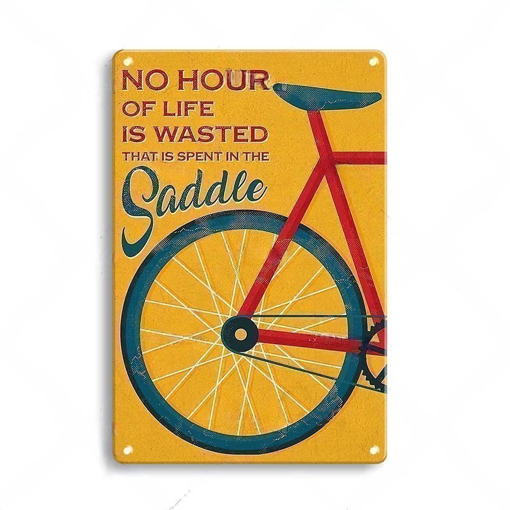 Bike Cycling Bicycle Tin Sign, - Vintage Cycling Gear avaliação e preço